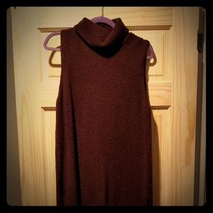 Maroon sweater dress